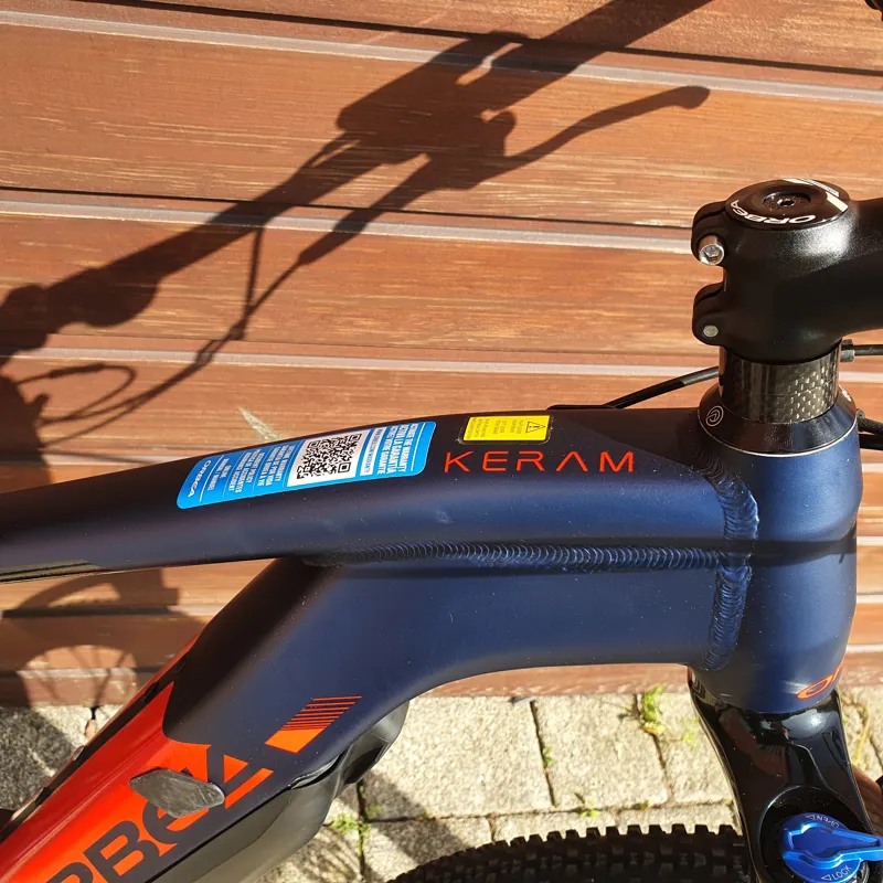 2021 Orbea Keram 30 29er Hardtail Electric MTB in Blue-Red Medium-5